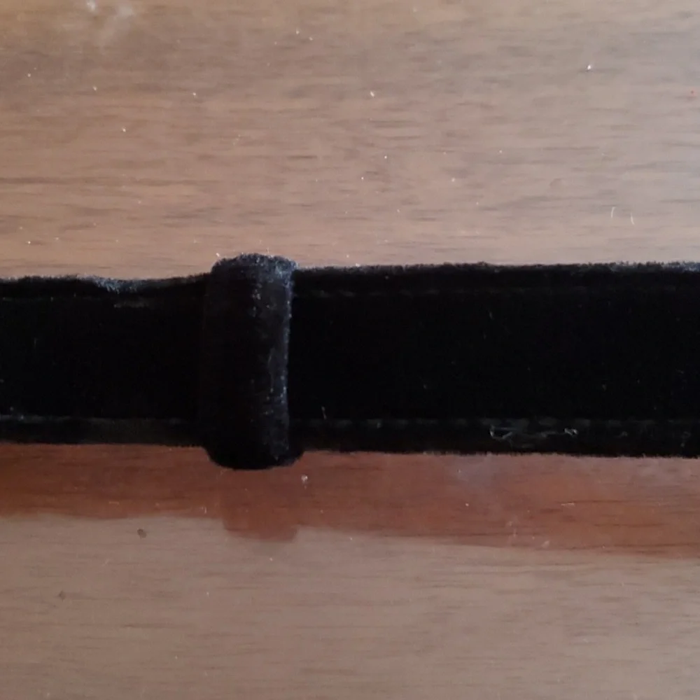 Chico's Adjustable Black Leather Belt with Rhinestone Buckle